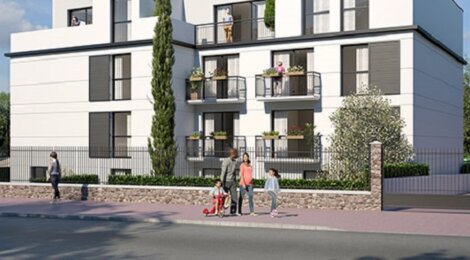 Programme immobilier neuf LES JARDINS D'ANAIS - Saint-Michel-sur-Orge : Appartements neufs face au parc Jean Vilar, nature et luminosité (91240) - Référence : 2723