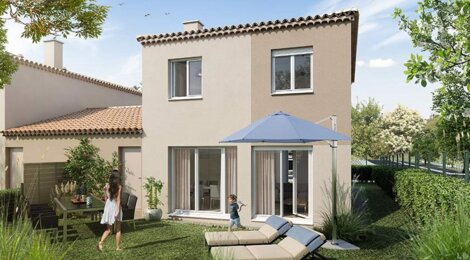 Programme immobilier neuf Bastide sainte victoire - Saint-Mitre-les-Remparts : Maisons T4–T5 avec jardins, garages et duplex proche d’un parc boisé (13920) - Référence : 5806