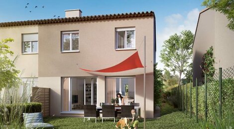 Programme immobilier neuf Bastide sainte victoire - Saint-Mitre-les-Remparts : Maisons T4–T5 avec jardins, garages et duplex proche d’un parc boisé (13920) - Référence : 5806
