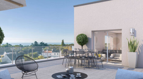 Programme immobilier neuf Coté A - Saint-Nazaire : Appartements studio–T4 avec terrasses, domotique et TVA réduite à 600 m de la Plage de Porcé (44600) - Référence : 14250