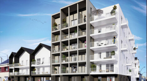 Programme immobilier neuf Coeur Océan - Saint-Nazaire : Appartements studio–T4 avec terrasses, parking sécurisé et proximité centre-ville et plage (44600) - Référence : 17090