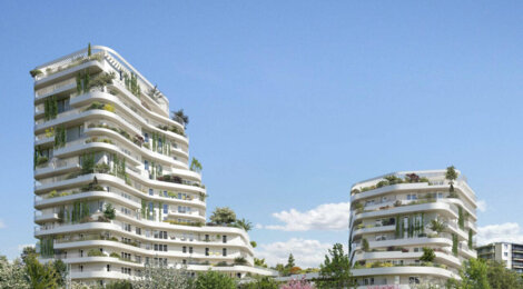 Programme immobilier neuf Harmony of the Sky - Saint-Nazaire : Appartements studio–T5 avec vues panoramiques, terrasses et jardin paysager proche de l’océan Atlantique (44600) - Référence : 14482
