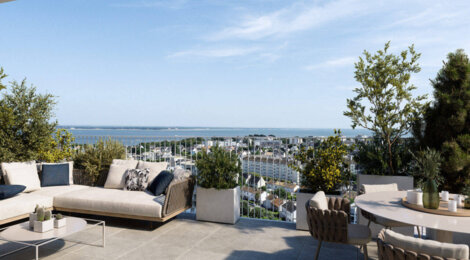 Programme immobilier neuf Harmony of the Sky - Saint-Nazaire : Appartements studio–T5 avec vues panoramiques, terrasses et jardin paysager proche de l’océan Atlantique (44600) - Référence : 14482