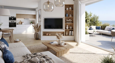 Programme immobilier neuf Harmony of the Sky - Saint-Nazaire : Appartements studio–T5 avec vues panoramiques, terrasses et jardin paysager proche de l’océan Atlantique (44600) - Référence : 14482