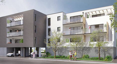 Programme immobilier neuf SCCV LE CLOS DE LA SEIGNEURIE - SAINT NAZAIRE - Saint-Nazaire : Appartements T2–T3 avec terrasses, parking privatif et proximité quartier Penhoet (44600) - Référence : 14628