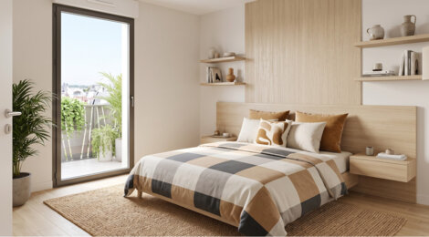 Programme immobilier neuf GARANCE - Saint-Nazaire : Appartements T2–T4 avec terrasses, volets roulants et chauffage individuel en plein cœur de ville (44600) - Référence : 6639