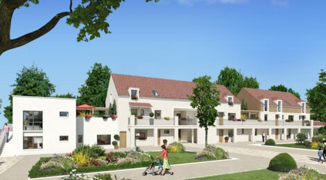Programme immobilier neuf ESQUISS - Tranche 1 - Saint-Nom-la-Bretèche : Appartements T2–T3 et villa duplex avec terrasses, jardins et parkings en plein centre-ville (78860) - Référence : 605