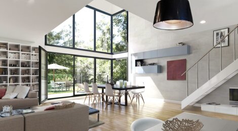 Programme immobilier neuf ESQUISS - Tranche 1 - Saint-Nom-la-Bretèche : Appartements T2–T3 et villa duplex avec terrasses, jardins et parkings en plein centre-ville (78860) - Référence : 605