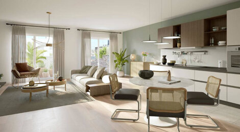 Programme immobilier neuf Réciproque - Ouest - Saint-Ouen : Appartements T2–T4 avec terrasses, au pied de la ligne 14 (93400) - Référence : 18167