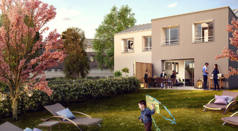Programme immobilier neuf HORIZEN - Saint-Ouen-l’Aumône : Appartements T1–T4 et maisons avec domotique et aménagements extérieurs proche de la gare (95310) - Référence : 2212