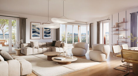 Programme immobilier neuf LE RIVAGE - Saint-Ouen-sur-Seine à proximité du métro 14 et du RER C (93400) - Référence : 12952