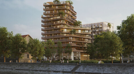 Programme immobilier neuf LE RIVAGE - Saint-Ouen-sur-Seine à proximité du métro 14 et du RER C (93400) - Référence : 12952