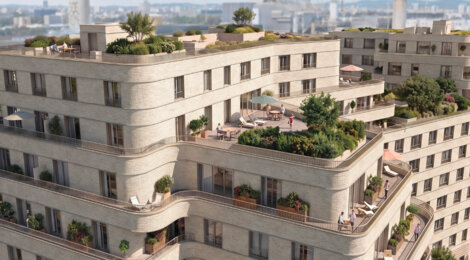 Programme immobilier neuf LES BATELIERS - Saint-Ouen-sur-Seine appartements neufs dans la ZAC des Docks (93400) - Référence : 18559