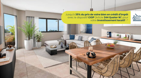 Programme immobilier neuf RESIDENCE LE HUIT - Saint-Paul à deux pas de la plage (97460) - Référence : 12163