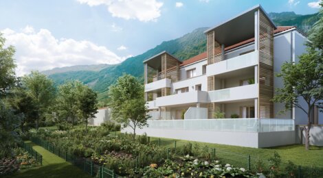 Programme immobilier neuf Les Jardins d'Hestia - Collectifs A-B - Saint-Paul-de-Varces : appartements neufs du 2 au 4 pièces à 15 min de Grenoble (38760) - Référence : 15135