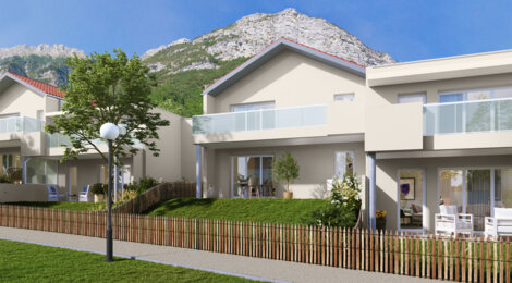 Programme immobilier neuf Les Jardins d'Hestia - Maisons jum K - Saint-Paul-de-Varces maisons neuves au cœur du village (38760) - Référence : 15409