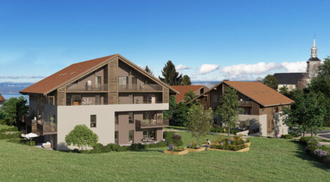 Programme immobilier neuf Bellevue - Saint-Paul-en-Chablais cœur du village proche commerces (74500) - Référence : 11862