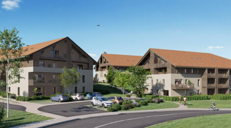 Programme immobilier neuf Bellevue - Saint-Paul-en-Chablais cœur du village proche commerces (74500) - Référence : 11862