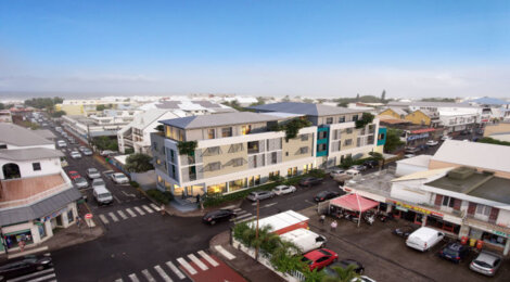 Programme immobilier neuf DUNE MARINE - Saint-Pierre : 17 appartements T2-T4 neufs avec varangues en centre-ville près du Lagon (97410) - Référence : 12014