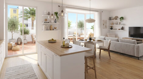 Programme immobilier neuf LA REMARKABLE - Saint-Pierre à deux pas du centre et des plages (97410) - Référence : 14103