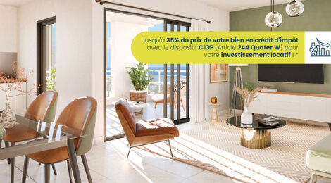 Programme immobilier neuf Résidence SAINT-PIERROISE - Saint-Pierre à proximité du port de plaisance et du lagon (97410) - Référence : 12494