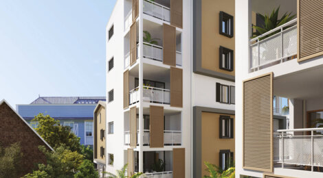 Programme immobilier neuf Résidence SAINT-PIERROISE - Saint-Pierre à proximité du port de plaisance et du lagon (97410) - Référence : 12494