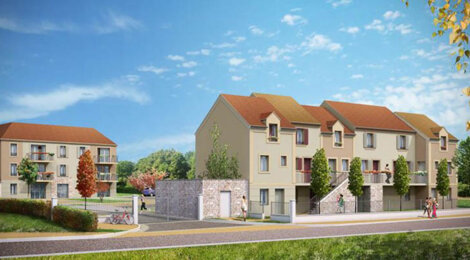 Programme immobilier neuf LE CLOS NICOLAS A BAILLET-EN-FCE - Saint-Pierre : Appartements T2–T3 avec balcons, terrasses et isolation renforcée proche de la forêt de Montmorency (95560) - Référence : 2272