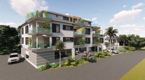 Programme immobilier neuf Le Rubis - Saint-Pierre : Appartements T2–T3 et maison T3 avec jardins, balancelles et parking au cœur du secteur Terre Sainte (97410) - Référence : 12094
