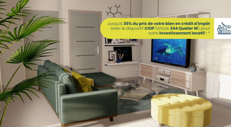 Programme immobilier neuf Victor Park - Saint-Pierre : Appartements T2–T4 avec varangues, climatisation et vue mer proche du centre et front de mer (97410) - Référence : 12132
