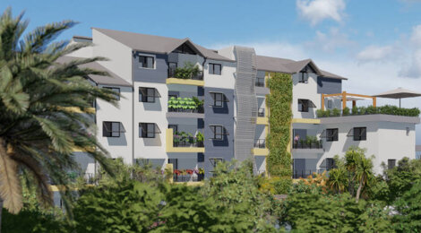 Programme immobilier neuf Victor Park - Saint-Pierre : Appartements T2–T4 avec varangues, climatisation et vue mer proche du centre et front de mer (97410) - Référence : 12132