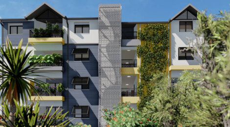 Programme immobilier neuf Victor Park - Saint-Pierre : Appartements T2–T4 avec varangues, climatisation et vue mer proche du centre et front de mer (97410) - Référence : 12132
