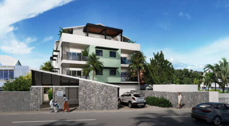 Programme immobilier neuf AZKENA - Saint-Pierre centre-ville et plage accessibles à pied (97410) - Référence : 12080