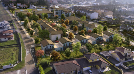 Programme immobilier neuf Les Prairies de Saint-Pierre - Saint-Pierre-de-Chandieu : Appartements T3–T4 et maisons T4–T5 avec jardins privatifs, parking et proximité cœur de ville (69780) - Référence : 6895