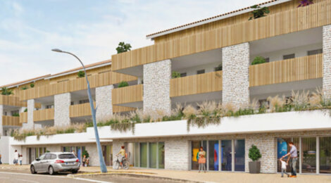 Programme immobilier neuf L'écrin des galets - Saint-Pierre-du-Mont à proximité de la gare TER (40280) - Référence : 13807