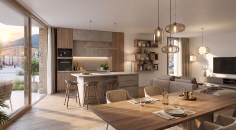 Programme immobilier neuf Cœur de ville - Saint-Pierre-en-Faucigny appartements lumineux en cœur de commune (74800) - Référence : 17977