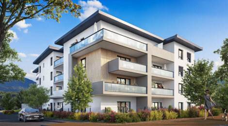 Programme immobilier neuf Le M - Saint-Pierre-en-Faucigny : Appartements T2–T4 avec terrasses, parking sécurisé et proximité gare (74800) - Référence : 7217