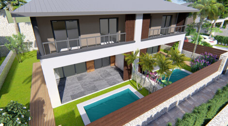 Programme immobilier neuf ÉCRIN MARIN - Saint-Pierre secteur Grans Boisvillas intimistes avec piscines vue dégagée sur la mer (97410) - Référence : 13699