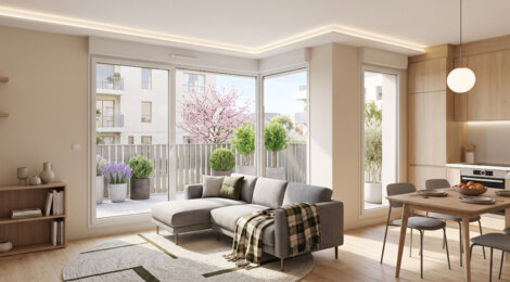 Programme immobilier neuf TOM ET NINA - Saint-Priest : Appartements T2–T4 avec terrasses, rooftop et proximité gare (69800) - Référence : 14575