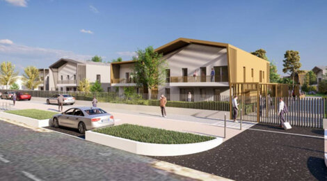 Programme immobilier neuf Résidence Jean Bouin - Saint-Priest quartier Revaison au pied du bus C25 (69800) - Référence : 16026
