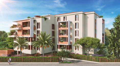 Programme immobilier neuf ROC ESTEREL - Saint-Raphaël : 30 appartements neufs à 1 km des plages et du port (83700) - Référence : 11583