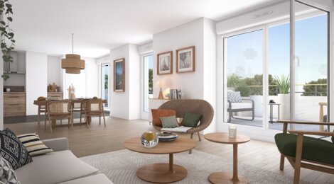 Programme immobilier neuf L'Ecrin des Chênes - Saint-Rémy-lès-Chevreuse : Appartements studio–T5 avec terrasses, parking et RT2012 en centre-ville (78470) - Référence : 6125