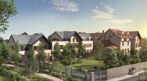 Programme immobilier neuf L'Ecrin des Chênes - Saint-Rémy-lès-Chevreuse : Appartements studio–T5 avec terrasses, parking et RT2012 en centre-ville (78470) - Référence : 6125