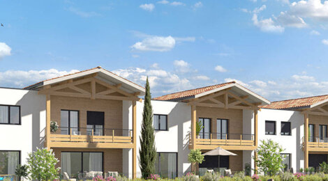 Programme immobilier neuf Le Patio de Nahla - Saint-Seurin-sur-l'Isle : Maisons T3–T4 avec jardins, garages et luminosité proche du centre-ville (33660) - Référence : 6247