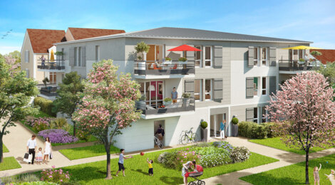 Programme immobilier neuf LES JARDINS DE CHAUMONT - Saint-Soupplets : Logements T3–T4 avec balcons, terrasses et norme BBC dans un éco-quartier (77165) - Référence : 1698