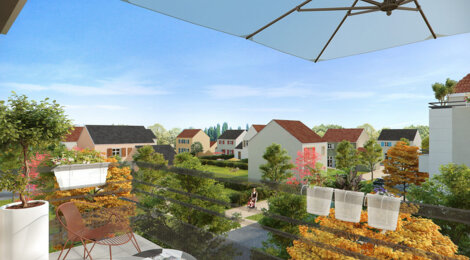 Programme immobilier neuf LES JARDINS DE CHAUMONT - Saint-Soupplets : Logements T3–T4 avec balcons, terrasses et norme BBC dans un éco-quartier (77165) - Référence : 1698