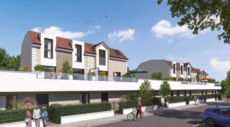 Programme immobilier neuf Villas Flora - Saint-Thibault-des-Vignes : 28 appartements neufs du 2 au 4 pièces proche des commerces (77400) - Référence : 15054