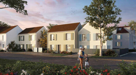 Programme immobilier neuf Le Hameau de Saint-Thibault - Saint-Thibault-des-Vignes esprit village proche RER (77400) - Référence : 16227