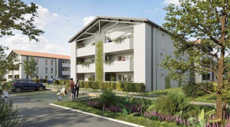 Programme immobilier neuf Canopée - Saint-Vincent-de-Tyrosse : appartements et maisons neuves T2–T5 à 5 min du centre en vélo (40230) - Référence : 15490