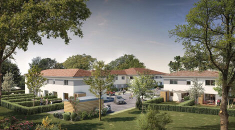 Programme immobilier neuf VISTA VINIA - Sainte-Eulalie : Maisons T3–T4 avec jardins privatifs et ambiance chaleureuse proche du Château Malbec (33560) - Référence : 13107