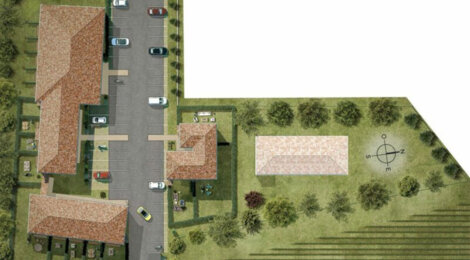 Programme immobilier neuf VISTA VINIA - Sainte-Eulalie : Maisons T3–T4 avec jardins privatifs et ambiance chaleureuse proche du Château Malbec (33560) - Référence : 13107